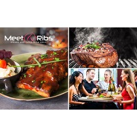Bekijk de deal van Social Deal: Steak of spareribs + drankje naar keuze bij Meet & Ribs