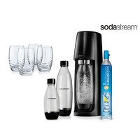 Bekijk de deal van iBOOD Home & Living: SodaStream Spirit MegaPack & 4 iconic glazen