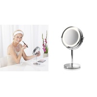Bekijk de deal van Wowdeal: 2-in-1 Make-up spiegel met verlichting