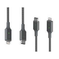 Bekijk de aanbieding van iBOOD Electronics: 2 x Belkin BoostCharge USB-C naar Lightning kabel