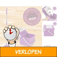 Spin mop met opklapbare emmer