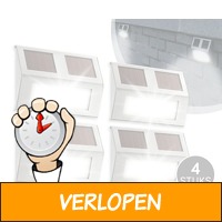 Set van 4 Solar LED buitenlampen