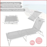 Design lounger ligbed met dak XXL