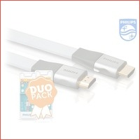 2 x Philips high-speed HDMI-kabel