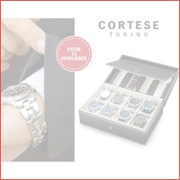 Luxe Cortese horlogebox voor 12 horloges