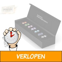 Set van 7 oorbellen met Swarovski Elements