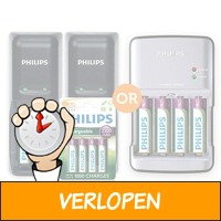 Philips Batterijladers met Batterijen 2 typen