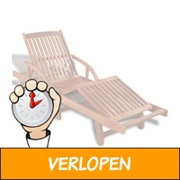 Houten ligstoel