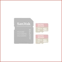 2 x SanDisk Micro SDHC Extreme geheugenk..