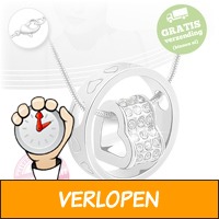 Sierlijke ketting met hart-hanger