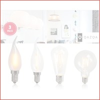 3-pack Qazqa LED Filament lampen