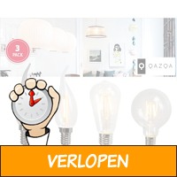 3-pack Qazqa LED Filament lampen