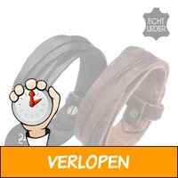 Leren armband