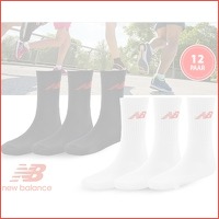 12 paar new balance sportsokken