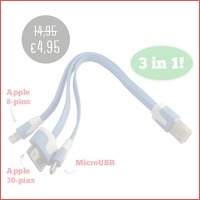 Handige 3-in-1 kabel