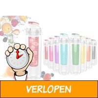 Waterfles met fruit filter