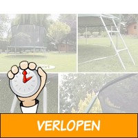 Grote joy sport trampoline in 5 maten met veiligheidsne..