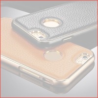 Elegante lederen smartphone case