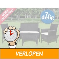 Poly Rattan Loungeset voor Buiten