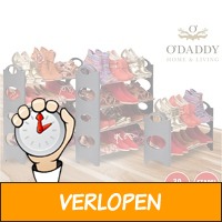 O'daddy schoenenrek voor 30 paar schoenen