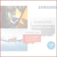 Samsung evo+ 128gb micro sd-kaart met ad..