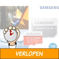 Samsung evo+ 128gb micro sd-kaart met adapter