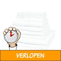 Set van 12 handdoeken (wit)