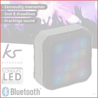 KitSound Sonar Bluetooth Speaker met LED..