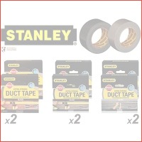 2 rollen Stanley Duct Tape Extra Strong