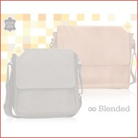 Blended leren messenger tas