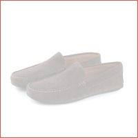 Suede moccasins donkerbruin