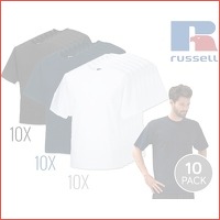 10-pack Russell katoenen T-shirts