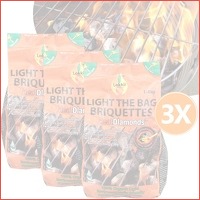 3-Pack Lokkii Briketten voor de barbecue