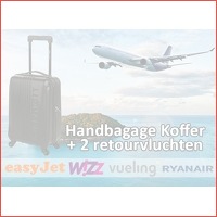 Leonardo handbagage koffer + vliegticket..