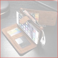 Echt lederen smartphone case