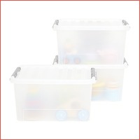 Set van 3 opbergboxen van 25 liter