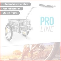 Proline fietsaanhanger met krat