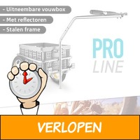 Proline fietsaanhanger met krat