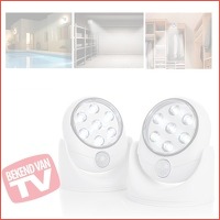 2-pack LED lampen met bewegingssensor