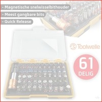 61-delige Toolwelle Quick Release bitset