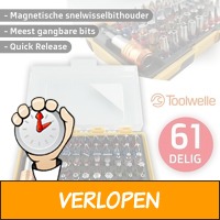 61-delige Toolwelle Quick Release bitset