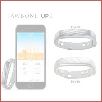 Jawbone Up3 activity tracker met hartsla..