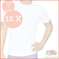 Set van 12 witte T-shirts