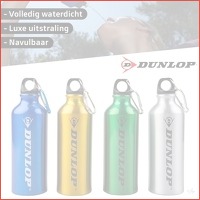 4 x Dunlop alu drinkflessen