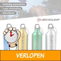 4 x Dunlop alu drinkflessen