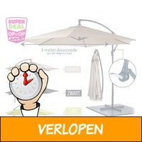 Hangparasol met 3 meter doorsnede