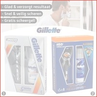 Gillette scheerpakketten met scheergel