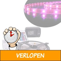 RGB LED strip 5 meter met afstandsbediening