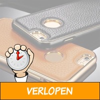 Elegante lederen smartphone case