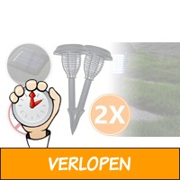 2 stuks Solar Insectenverdelger Lampen